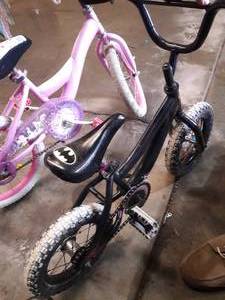 Disney Princess Bike and Batman Bike Comes with Princes Bike Training Wheels