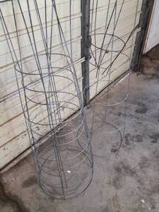 Two Very Large Steel Planter Cages