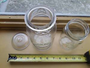 WOW Very Rare Vintage DECKERS IOWANA MASON Canning Jar with Original Lid No Metal Clamp and Vintage Golden Harvest Mason Jar No Lid