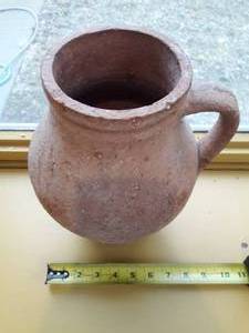 WOW Fantastic Stunning Old Antique Primitive Extra Large Unglazed Pottery Water Pitcher Perhaps Clay&nbsp Amazing Piece