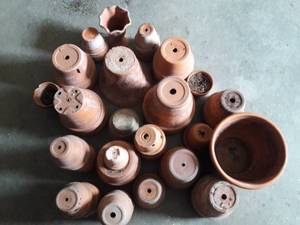 Various Large Lot Clay Plant Pots - Get Ready For Spring&nbsp Trust me it is coming&nbsp Start Inside With These Great Condition Potting Vessels