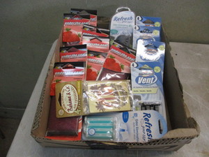 Assortment of air fresheners for autoboat