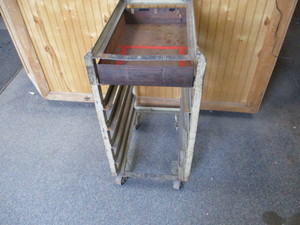 Heavy framed parts cabinet tool cart