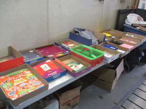Lot of mostly new craft supplies