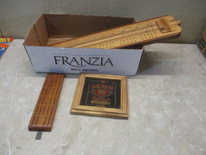 Cribbage Boards and Jack Daniels Plaque
