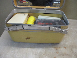 Tote of sewing supplies