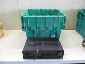 Tote of Stereo Equipment