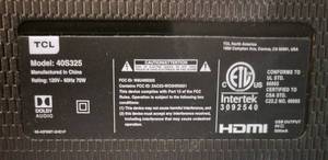 lot 54 image: TCL Roku Television  Model 40S324