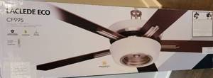 lot 126 image: BNIB  Art Deco Ceiling Fan Light Fixture