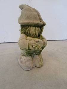 lot 110 image: Charming Concrete Garden Gnome