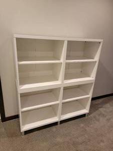 lot 44 image: White Stacking Bookshelf