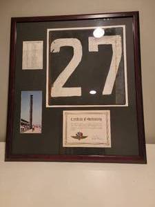 lot 46 image: RARE Indianapolis Motor Speedway Scoring Pylon Number- 27