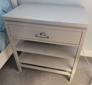 lot 6C image: Modern Grey Bedside Table by Stanley - A