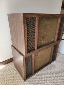 lot 129 image: Retro Jensen TF-3C Stereo Speakers