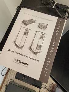 lot 128 image: Klipsch Synergy Series Tower Stereo Speakers