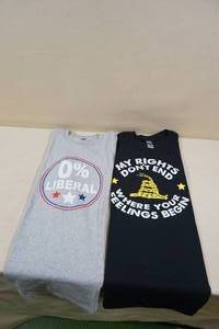 CHOICE OF SIZE My Rights Dont Stop...0% Liberal T-Shirts