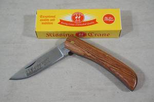 Kissing Crane Brown Mule Pocket Knife - KCH36