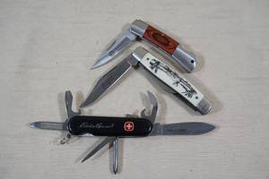 Assorted Pocket Knives - NRA, Colonial, Eddie Bauer