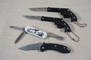 Assorted Pocket Knives - Schrade Survival, Novelty Handgun