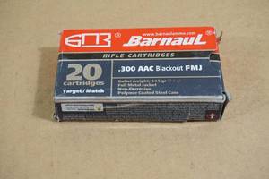 20 Barnaul .300 AAC Blackout 145 Gr FMJ Ammo