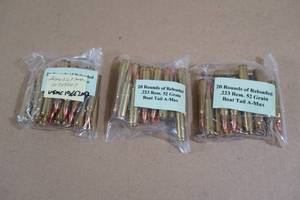 61 Reloaded .223 Rem 52 Gr Boat Tail A-Max Ammo