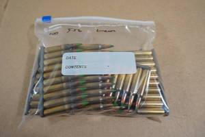 100 Reloaded 5.56mm 62 Gr Green Tip Ammo