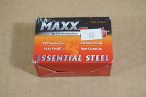 20 MAXX Tech Essential Steel .223 Rem 56 Gr FMJ BT Ammo
