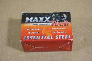 20 MAXX Tech Essential Steel .223 Rem 56 Gr FMJ BT Ammo