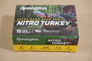10 Remington Nitro Turkey 12 Ga 3 4 Shot Shotshells