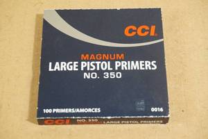 100 CCI No 350 Large Pistol Magnum Primers