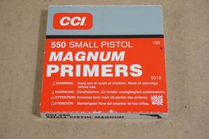 100 CCI No 550 Small Pistol Magnum Primers