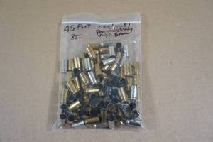 85 Primed .45 ACP Empty Casings