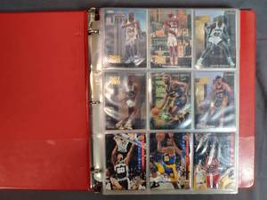 lot 1 image: Collectible Basketball Cards in Ring Binder