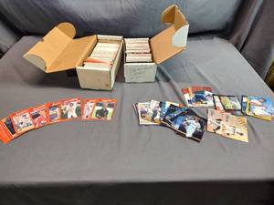 lot 29 image: 2 Boxes of MLB Cards, Mixed Lot