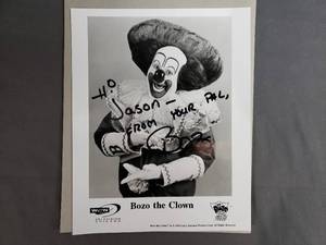 lot 58 image: Bozo the Clown Autographed Photo