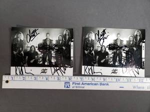 lot 65 image: 2 Judas Priest Autographed Photos