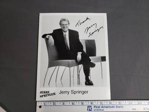 lot 74 image: Jerry Springer Signed Photo Print