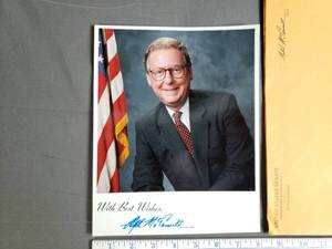 lot 89 image: Mitch McConnell Signed Photo