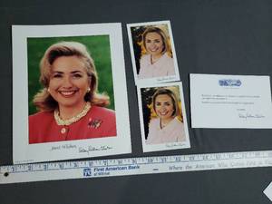 lot 90 image: Hillary Clinton Photos and Insert