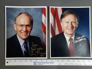 lot 94 image: Signed Senator Photos Larry Craig, Paul Coverdell