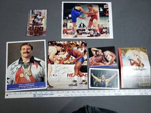 lot 105 image: Wrestlers Signed Photos, Olympian Bruce Baumgartner