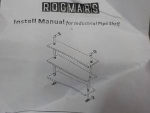 Rogmars Industrial Pipe Shelf...