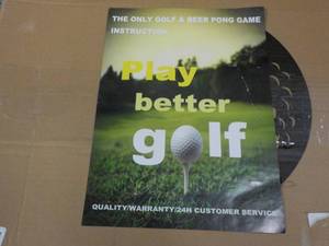 Golf and Beer Pong Game...
