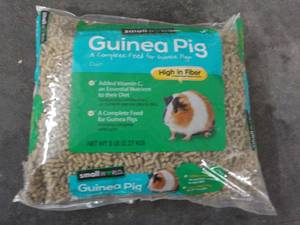 5 lb. Bag of Guinea Pig Food...