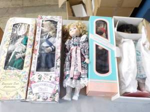 5 Porcelain Dolls...