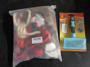 Dog Toys and Brush...