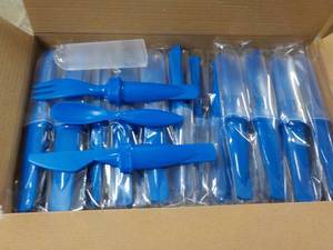 Case of 50 Royal Blue Cuttery Sets...