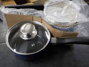 2 - 1.25 qt Ceramic Sauce Pans with...