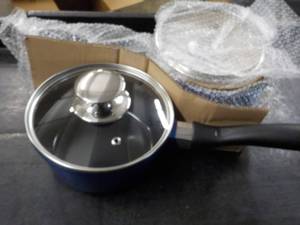 2 - 1.25 qt Ceramic Sauce Pans with...