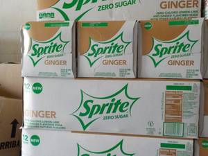 4 - 12 pack Sprite Ginger Zero Suga...